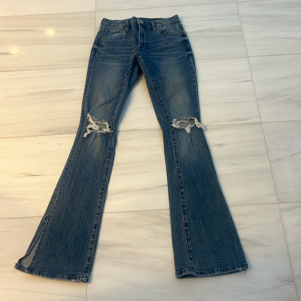 Blank NYC Flare Distressed Jeans